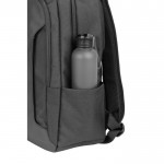 Mochila de poliéster reciclado repelente al agua para PC 17,3” color negro sexta vista