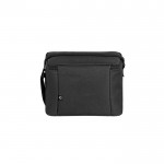 Bolsa térmica de poliéster reciclado con correa ajustable 6L color negro segunda vista