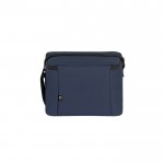 Bolsa térmica de poliéster reciclado con correa ajustable 6L color azul segunda vista