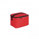 Bolsa térmica de poliéster reciclado con correa ajustable 6L color rojo
