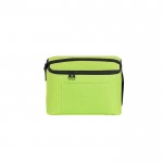 Bolsa térmica de poliéster reciclado con correa ajustable 6L color verde claro primera vista