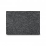 Funda de fieltro reciclado con compartimento para portátil 14” color gris oscuro vista trasera