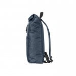 Mochila multiusos con cierre enrollable para portátil 17,3” color azul tercera vista