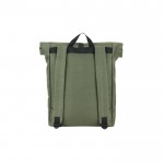 Mochila multiusos con cierre enrollable para portátil 17,3” color verde oscuro segunda vista