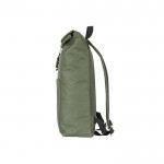 Mochila multiusos con cierre enrollable para portátil 17,3” color verde oscuro tercera vista