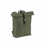 Mochila multiusos con cierre enrollable para portátil 17,3” color verde oscuro