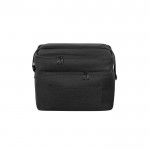 Bolsa térmica de poliéster reciclado con correa ajustable 12L color negro primera vista