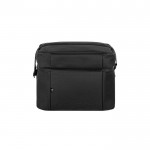 Bolsa térmica de poliéster reciclado con correa ajustable 12L color negro segunda vista
