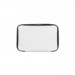 Bolsa térmica de poliéster reciclado con correa ajustable 12L color blanco tercera vista