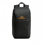 Mochila multiusos con espalda y correas acolchadas capacidad 10L color negro imagen con logo