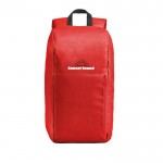 Mochila multiusos con espalda y correas acolchadas capacidad 10L color rojo imagen con logo