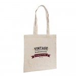 Bolsa de algodón personalizada de asas largas 100 g/m2 Eco Long color beige imagen con logo