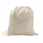 Mochila de cuerdas personalizada de algodón de 100 g/m2 Eco color madera clara