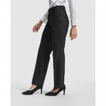 Pantalón laboral largo de mujer para horeca 190 g/m2 Roly Waitress color negro quinta vista de uso