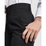 Pantalón laboral largo de mujer para horeca 190 g/m2 Roly Waitress color negro vista detalle 1