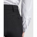 Pantalón laboral largo de mujer para horeca 190 g/m2 Roly Waitress color negro vista detalle 2