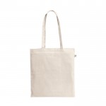 Bolsa de la compra de algodón orgánico con asas largas 180 g/m2 varios colores