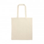 Bolsa natural versátil de algodón y poliéster con asas 140 g/m2 color natural