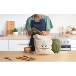 Mochila de cuerdas hecha de algodón orgánico con asas 140 g/m2 vista bodegón
