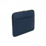 Funda de poliéster reciclado de alta densidad para portátil 14” color azul
