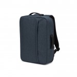 Mochila compacta de poliéster reciclado con asa de trolley 15,6” color azul