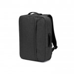 Mochila compacta de poliéster reciclado con asa de trolley 15,6” color gris oscuro