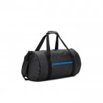 Bolsa de deporte en poliéster reciclado 600D con zapatero lateral color azul real