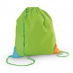 Mochila saco personalizada original para niños color verde claro