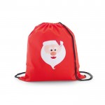 Mochilas tipo saco Santa Claus color rojo