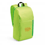 Mochilas personalizadas en 600D color verde claro con logo