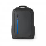 Mochila para portátil impermeable con logo color azul real primera vista