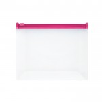 Bolsa hermética de plástico color rosa primera vista
