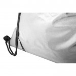 Bolsa reflectante de poliéster con asas negras 200 g/m2 color plateado tercera vista