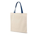 Bolsa de algodón con asa de color azul