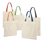 Bolsas de algodón con asas de colores