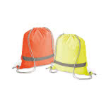 Mochilas de cuerdas reflectante color naranja vista productos