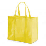 Bolsa grande de la compra personalizada color amarillo