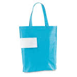 Bolsa de la compra plegable con su logo color azul claro
