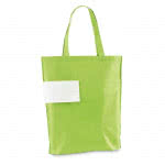 Bolsa de la compra plegable con su logo color verde claro