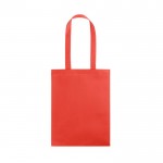 Bolsa de non-woven termosellada con asas largas de 80g/m2 color rojo