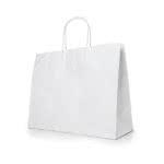 Bolsas kraft personalizadas extra grandes cartón blanco