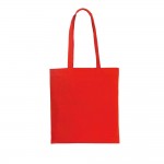 Bolsas personalizadas de algodón de asas largas color Rojo