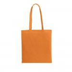 Bolsas personalizadas de algodón de asas largas color Naranja