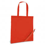 Divertida bolsa de la compra plegable color rojo