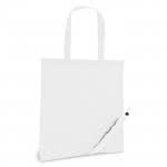 Divertida bolsa de la compra plegable color blanco