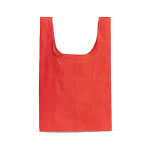 Colorida bolsa de la compra plegable color rojo