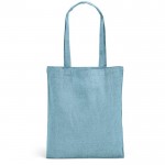 Bolsas algodón reciclado impresas azul claro
