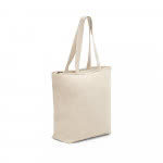 Bolsas con logo y cremallera 280 g/m2 color natural