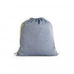 Bolso mochila personalizado 140 g/m2 color azul primera vista