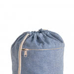 Bolso mochila personalizado 140 g/m2 color azul tercera vista